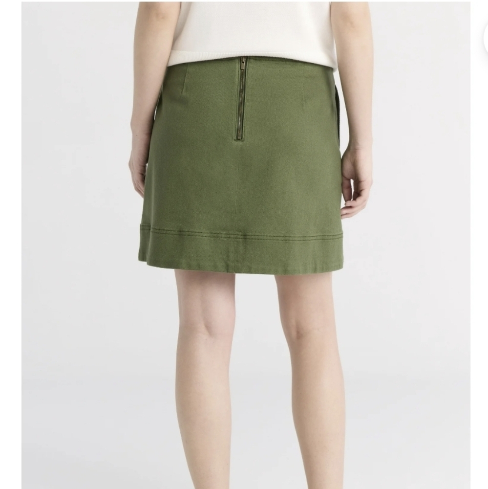 Olive Green Women's Skirt - Picture 4 of 8